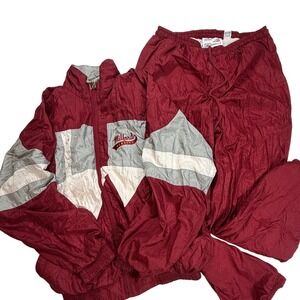 Vintage Pro Celebrity Milford‎ Academy Tracksuit Maroon Grey Set Womens Medium